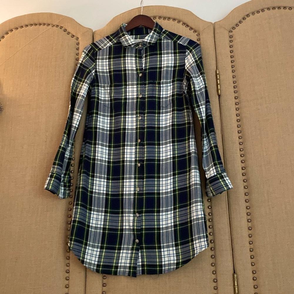 Marine Layer Dahlia Plain Button Down Dress S